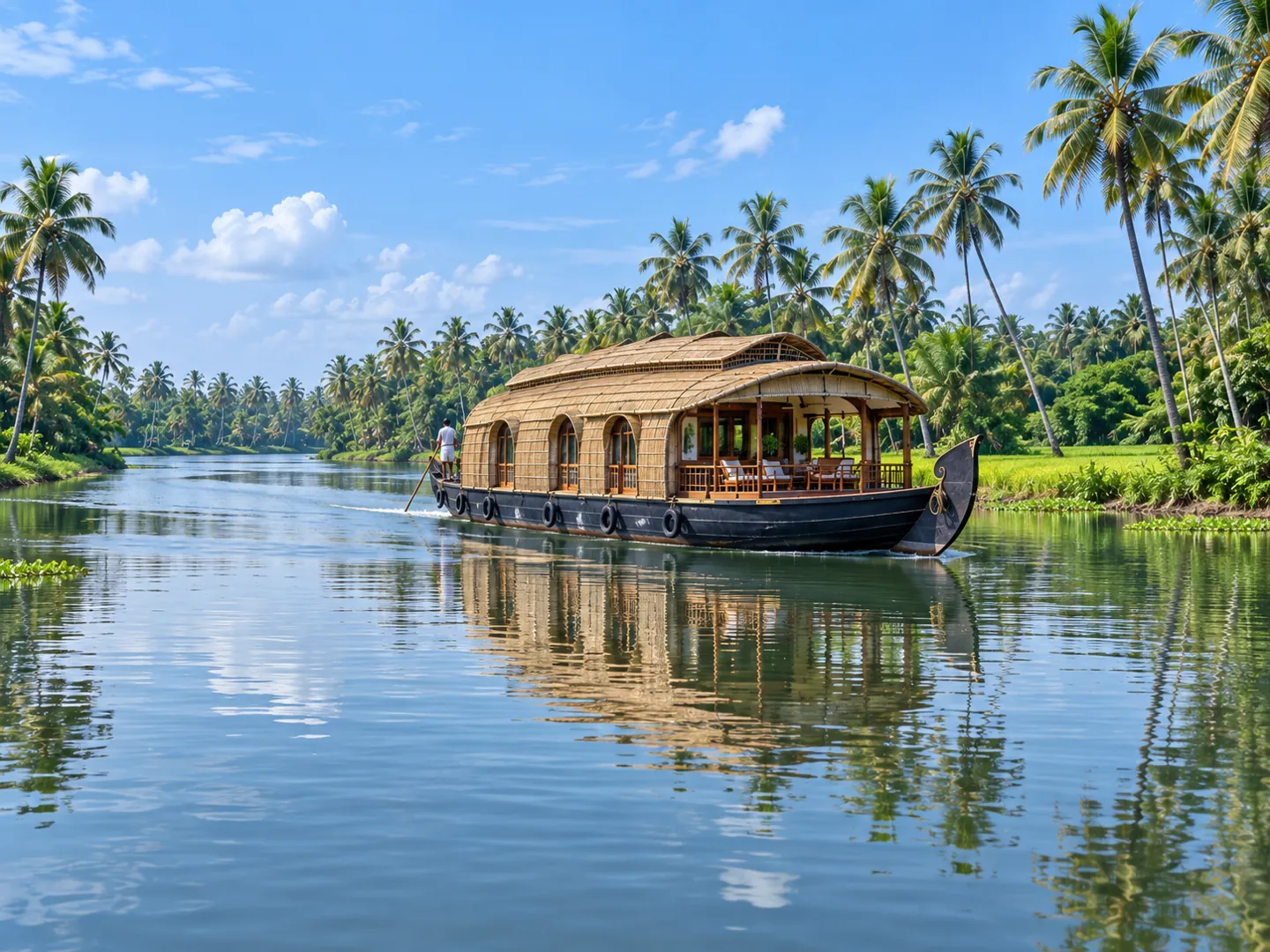 Taxi route from Trivandrum to Alleppey