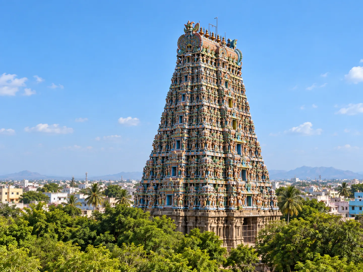 Taxi route from Trivandrum to Madurai