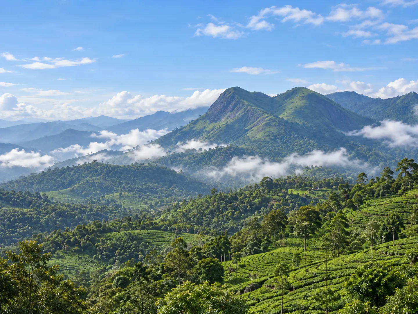 Taxi route from Trivandrum to Wayanad